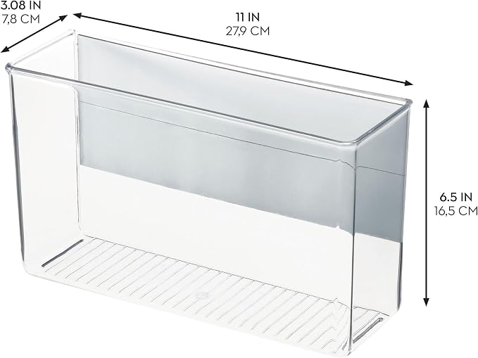 InterDesign iDesign Magnetic Large Clear Plastic Organizer Bins - Image 3