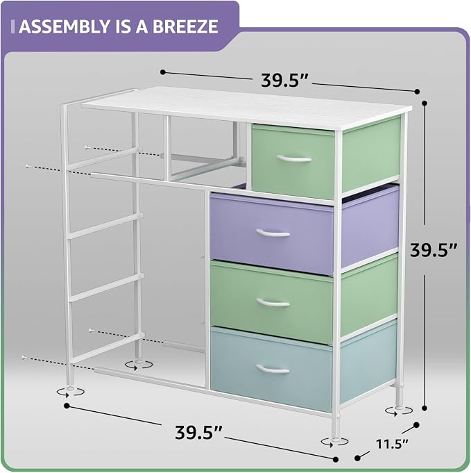 Sorbus Kids Dresser with 9 Drawers - Image 3