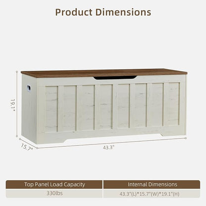 VANKILEY 47.2" Storage Chest Extra Large, Storage Trunk - Image 3