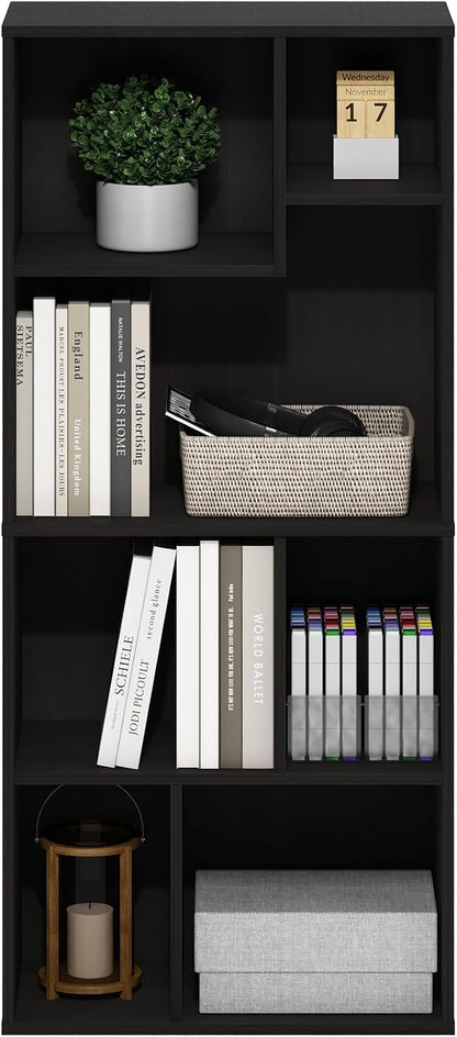 Furinno DALY Book Shelf, 7-Cube Bookshelf, Cube Storage Organizer Bookcase - Image 5
