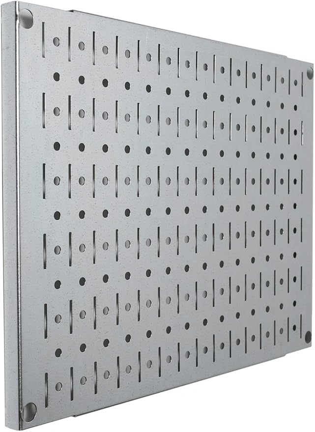 Wall Control Pegboard Wall Organizer Tiles Modular Galvanized Steel Pegboard - Image 2