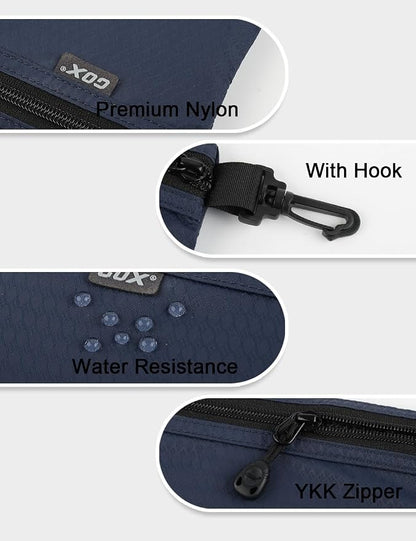 GOX Travel Toiletry Bag Carry On Zipper Pouch Cosmetic Kit Makeup Digital Bag - Image 9