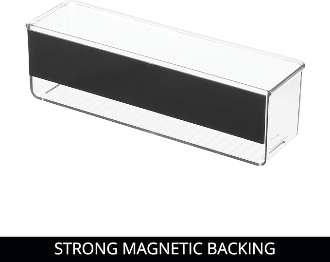 iDesign Magnetic Medium Clear Plastic Organizer Bins - Image 4