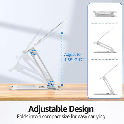 Urmust Laptop Notebook Stand Holder Adjustable Ultrabook Stand Riser Portable - Image 4