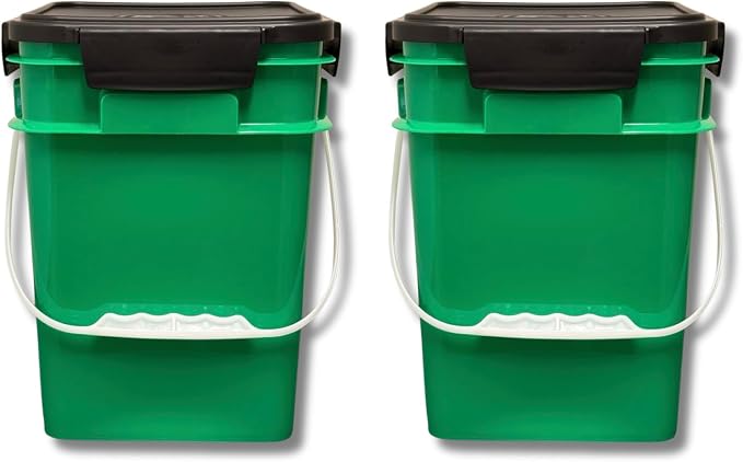 House Naturals 4 Gallon Square Food Grade Plastic Bucket by House+Naturals