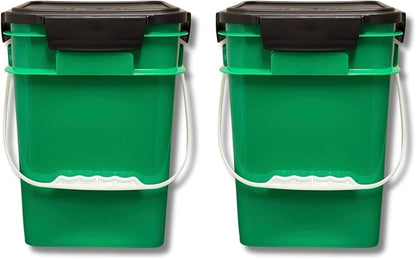 House Naturals 4 Gallon Square Food Grade Plastic Bucket by House+Naturals