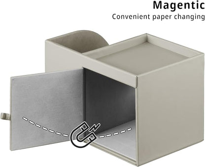 PU Leather Tissue Box Cover Square, Tissue Box Holder Organizer - Image 4