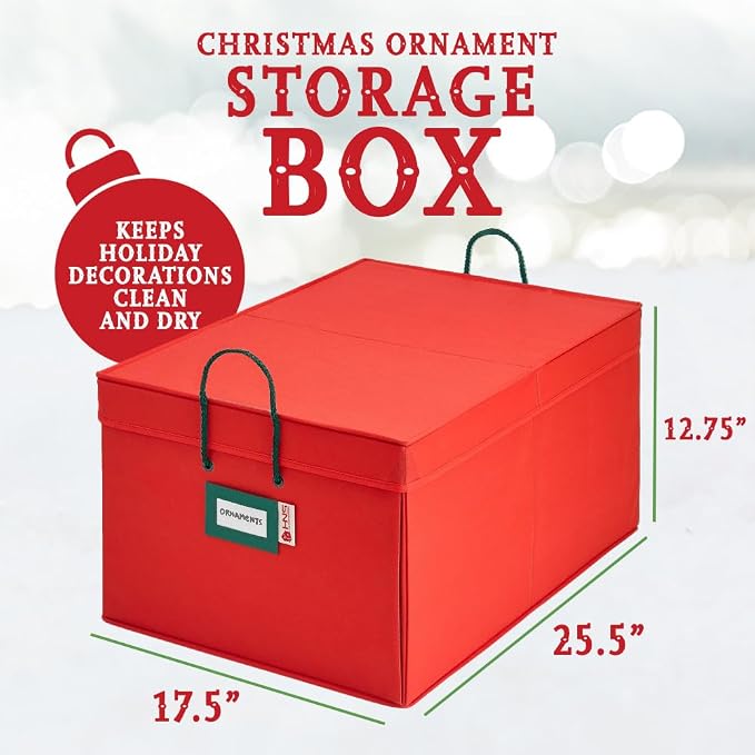 HOLDN’ STORAGE Christmas Ornament Storage Box - Image 4