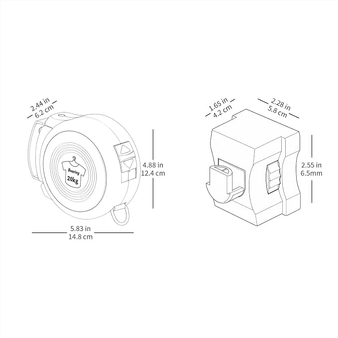 Retractable Clothesline Indoor Outdoor Clothesline - Image 2