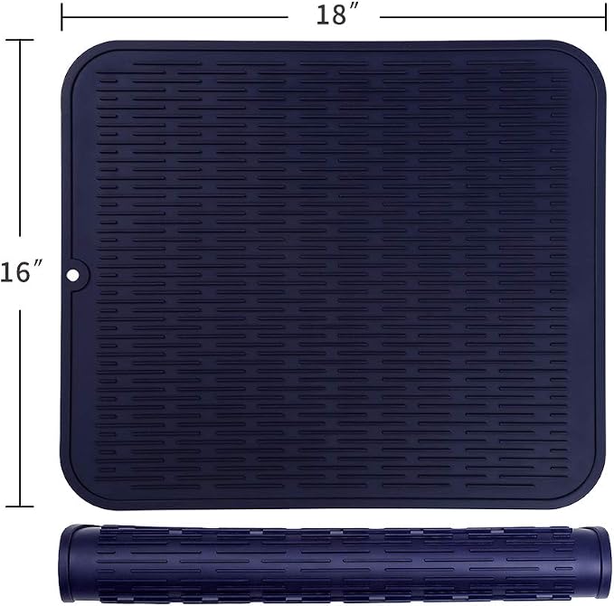 Silicone Dish Drying Mat for Multiple Usage, Easy clean, Eco-friendly, - Image 2