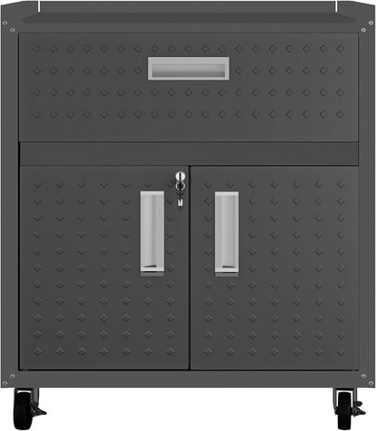 Manhattan Comfort Fortress Storage Units, Charcoal Gray by ManhattanComfort
