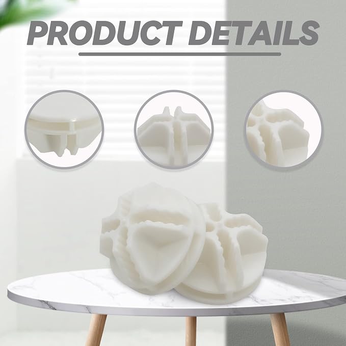 Bonsicoky 32 Pcs White Plastic Connector - Image 3