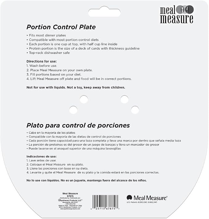 EZY DOSE Meal Measure Portion Control Plates | Container - Image 3