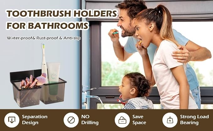 Toothbrush Holder Toothpaste Holder - Image 4