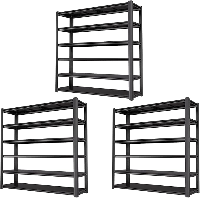 6-Tier Heavy Duty Garage Shelving, 000 lbs Capacity Adjustable Metal Storage by LIJIUHOME