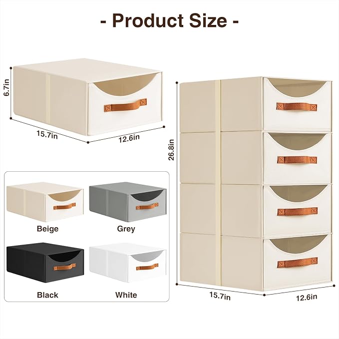 Homsorout Large Closet Storage Bins - Image 3