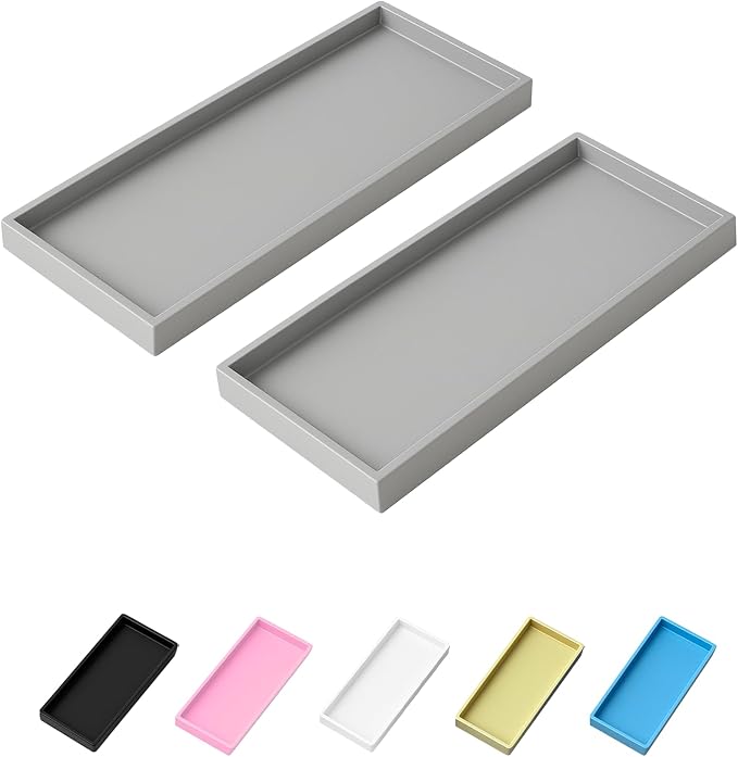 Vanity and Bathroom Tray, Waterproof Vanity Tray by Unknown
