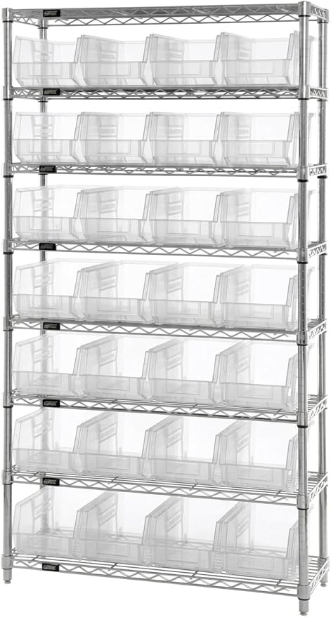 Quantum Storage QUS238 Heavy-Duty Stackable Plastic Storage Bins - Image 5