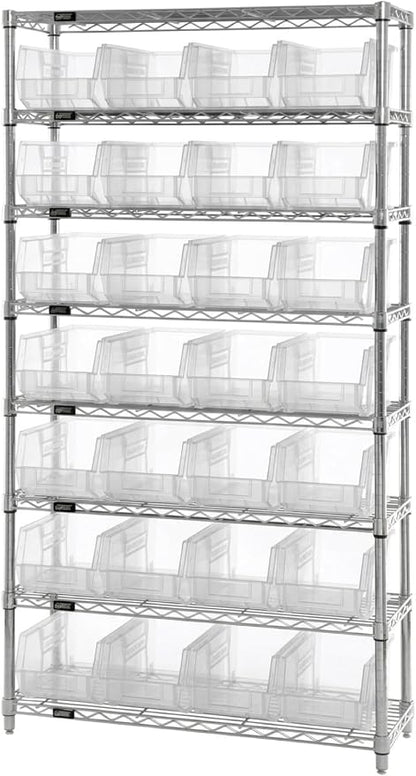 Quantum Storage QUS238 Heavy-Duty Stackable Plastic Storage Bins - Image 5