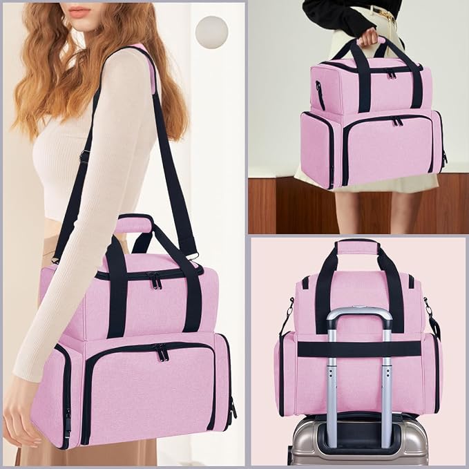 Large Cosmetic Bag with 4 Removable Case and 2 Removable Dividers Double Layer - Image 7