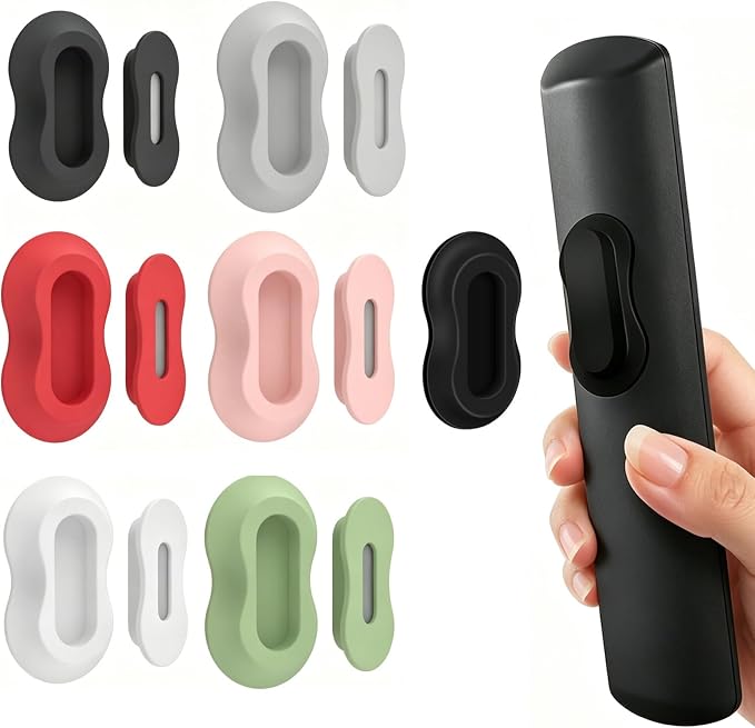 VZZNN 6 Pack Magnetic Remote Control Holder Wall Mount by VZZNN