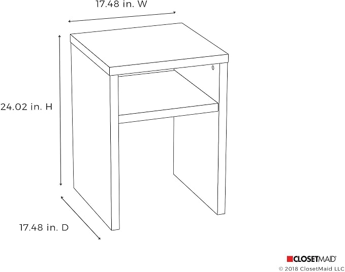 ClosetMaid 1666 2-Tier Square End Table - Image 3