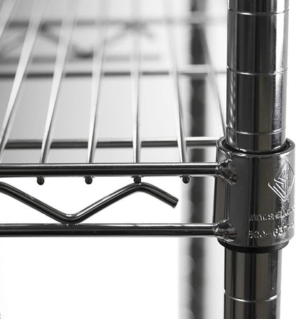 Shelving Inc. 8" d x 30" w x 96" h Chrome Wire Shelving - Image 4
