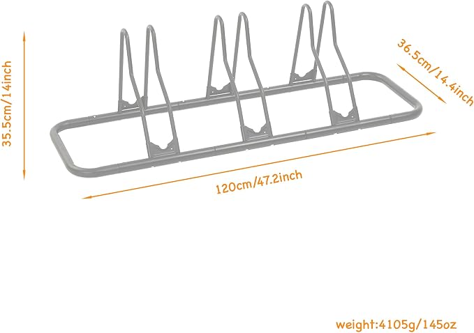 CyclingDeal Bicycle Floor Parking Rack Stand - Image 3