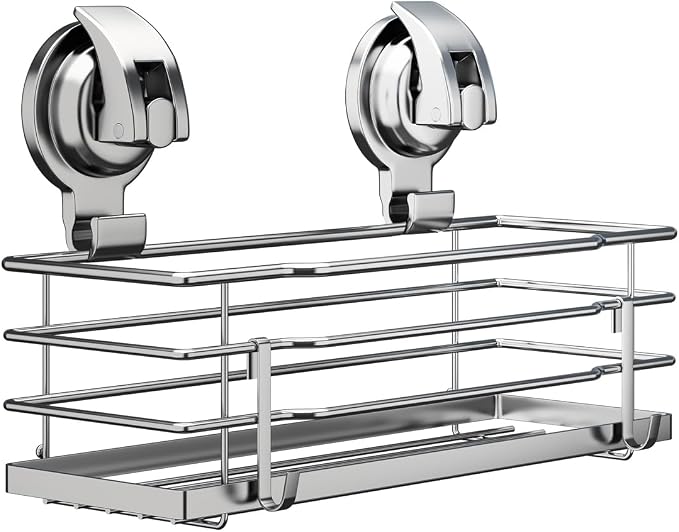 TESOT Suction Cup Shower Caddy, Shower Shelf Soap Dish - Image 7