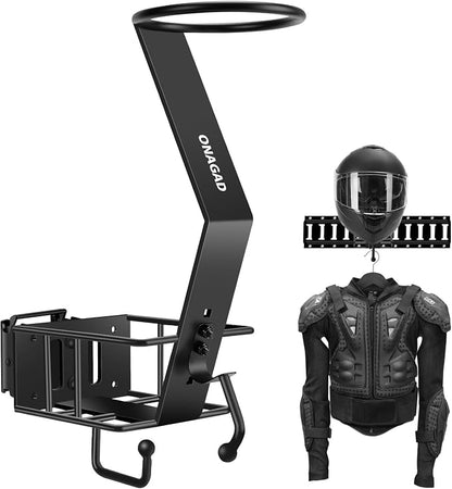 E Track Motorcycle Helmet Rack by ONAGAD