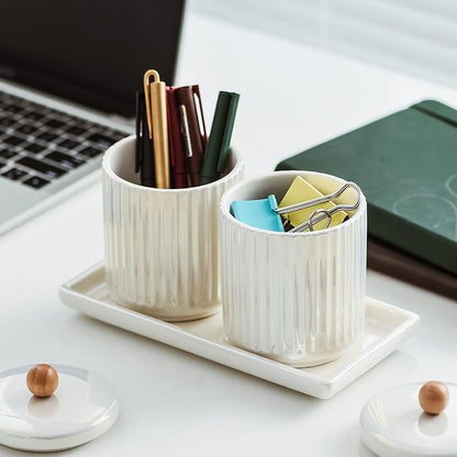 Ceramic Bathroom Canister Set - Image 4