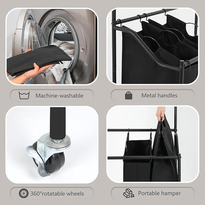LUCKUP Laundry Sorter 4 Sections - Image 3