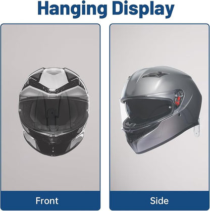 2 Pcs Helmet Rack Hanger Wall Mount Display, Helmet Holder Hooks Wall Mount - Image 3