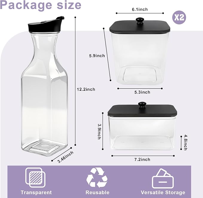 POLRAI Laundry Pod Containers and Dryer Sheet Holder and Laundry Detergent - Image 3