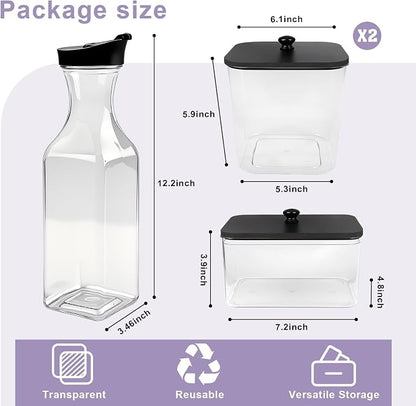POLRAI Laundry Pod Containers and Dryer Sheet Holder and Laundry Detergent - Image 3