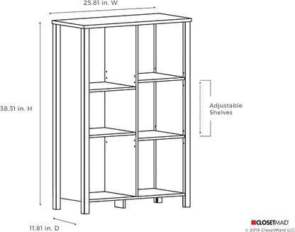ClosetMaid 16055 Premium Adjustable 6-Cube Organizer - Image 3