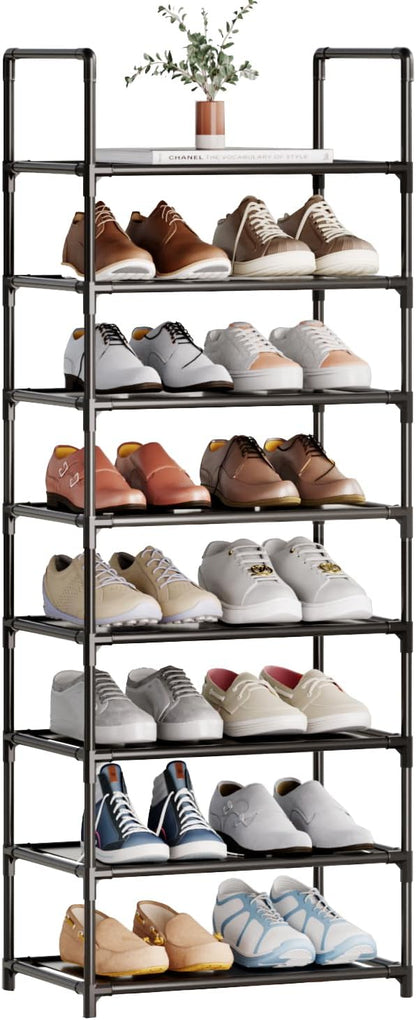 8-Tier Tall Shoe Rack for Closet, Adjustable Sturdy Durable Shoe Shelf - Image 3