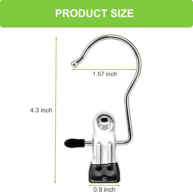 Laundry Hooks Hanging Clips Clothes Pins Closet Hanger Organizer Clamps Socks - Image 2