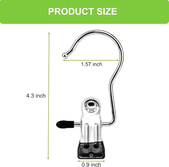 Laundry Hooks Hanging Clips Clothes Pins Closet Hanger Organizer Clamps Socks - Image 2