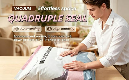 No-Pump Vacuum Storage Bags, 2026 New Cube Compression Space Saver Bags - Image 3