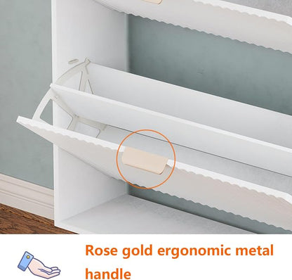 Shoe Cabinet Storage, Modern Freestanding Organizer - Image 5