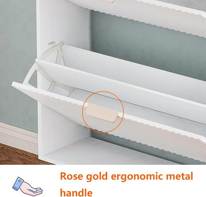 Shoe Cabinet Storage, Modern Freestanding Organizer - Image 6