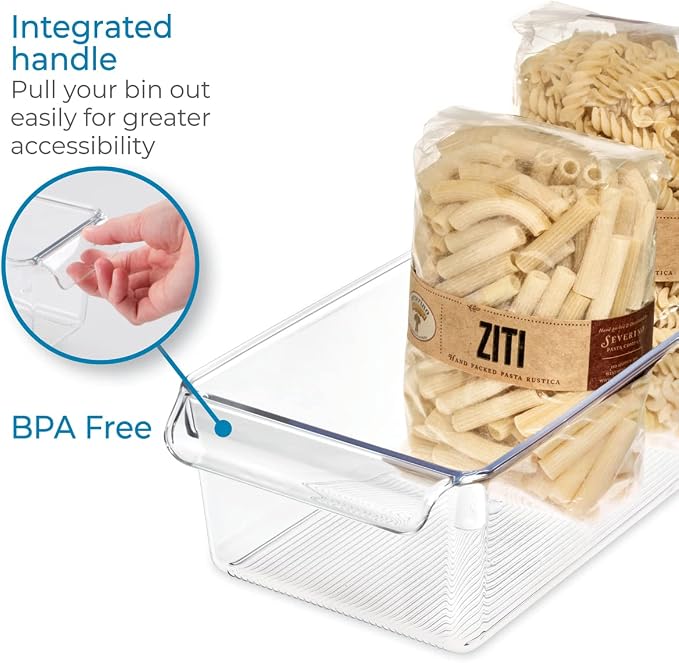 iDesign Linus Plastic Fridge and Freezer Storage Organizer Bin - Image 4
