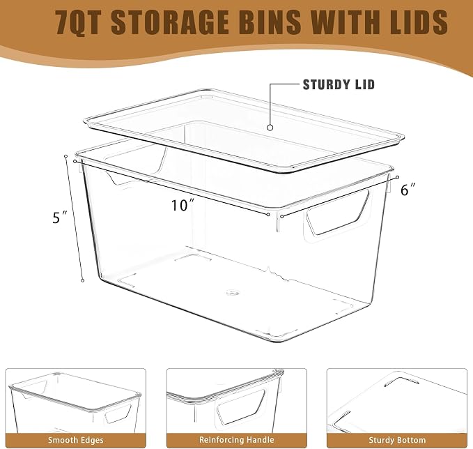 12 Pack Middle Stackable Storage Boxes - Image 2