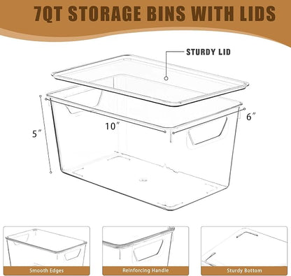 12 Pack Middle Stackable Storage Boxes - Image 2