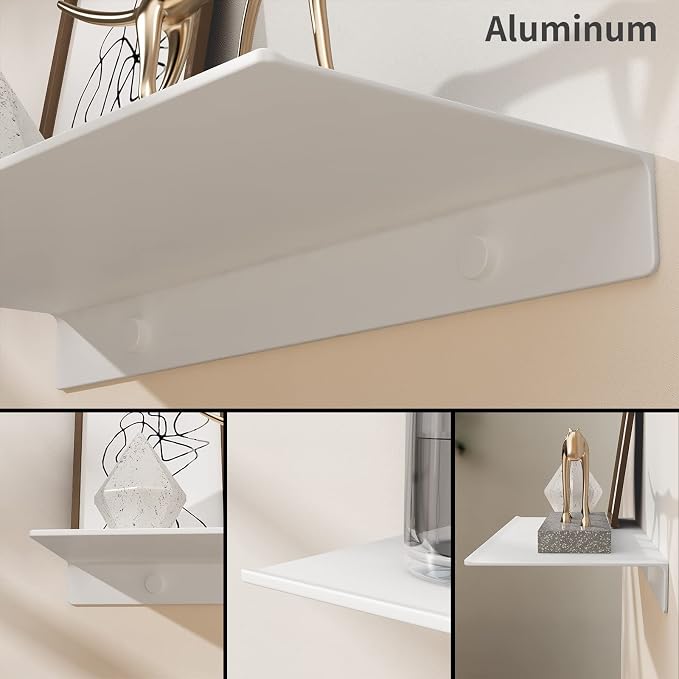 Danpoo 8 inch White Small Floating Shelves - Image 6