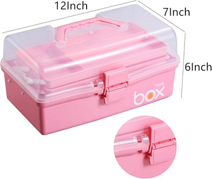 12'' Three-Layer Clear Plastic Storage Box - Image 2