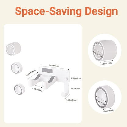 Hair Dryer Holder, Hair Dryer Holder Wall Mounted Self Adhesive Hairdryer - Image 6