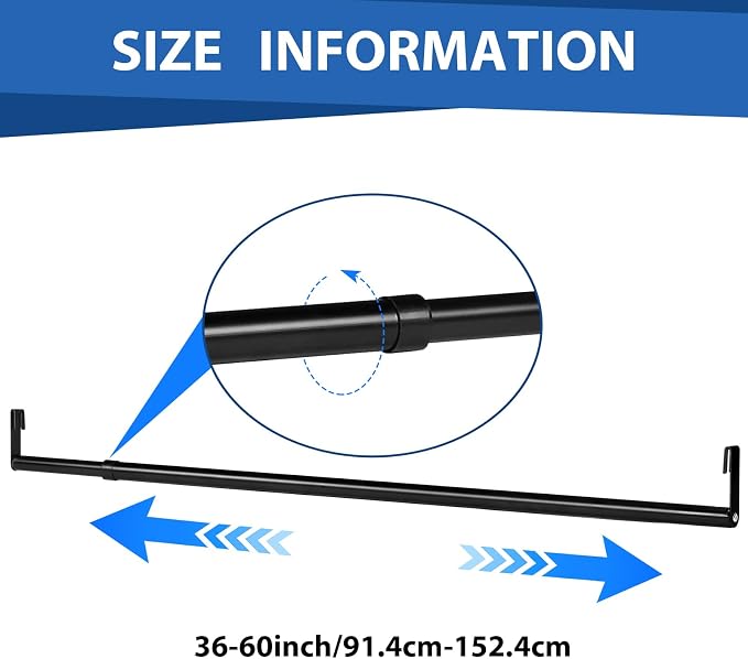 Threehoney Expandable Closet Rod - Image 2
