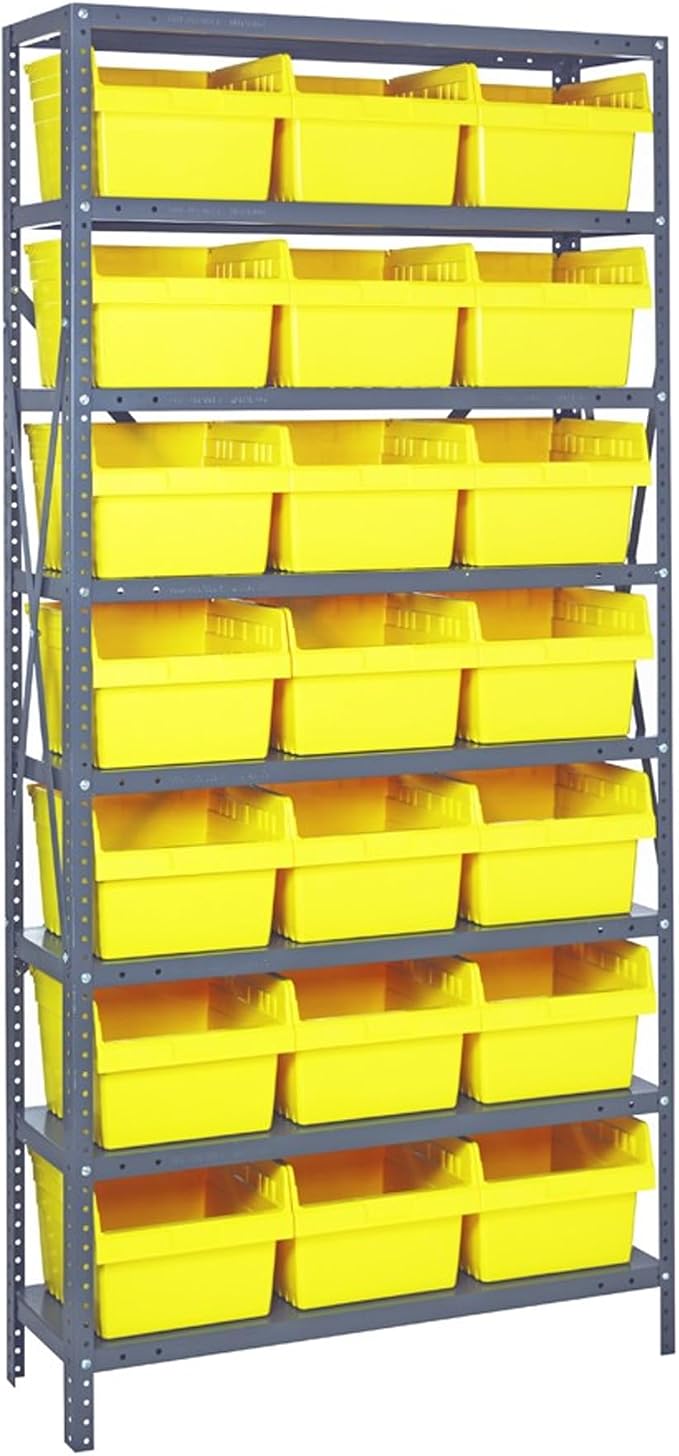 Quantum Storage Systems 1875-SB810YL Solid Heavy Duty 8 Shelves 21 STORE-MAX by QuantumStorageSystems